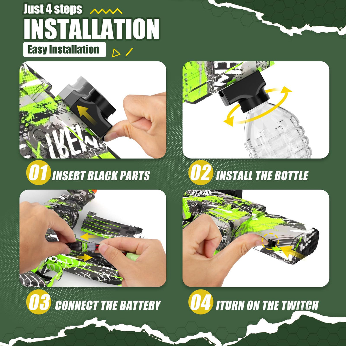 Anstoy AKM-47 gel blaster packaging suitable for gifting