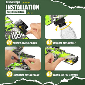 Anstoy AKM-47 gel blaster packaging suitable for gifting