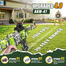 Anstoy AKM-47 gel blaster side view showing compact design for easy handling