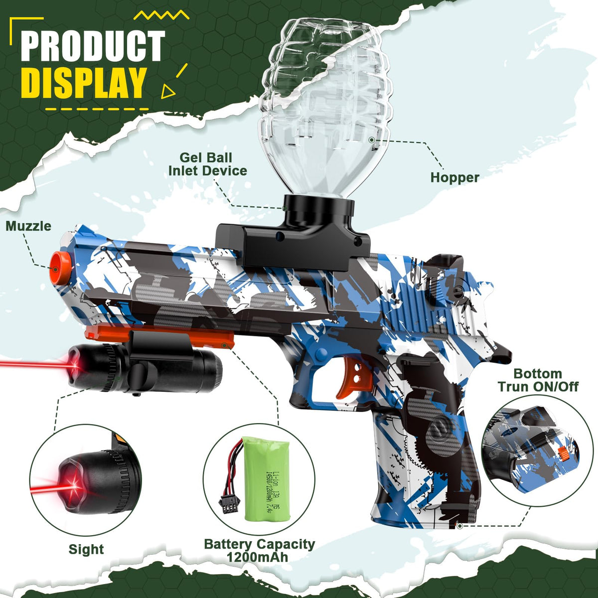 Anstoy rechargeable gel toy enables extended backyard play without frequent recharges