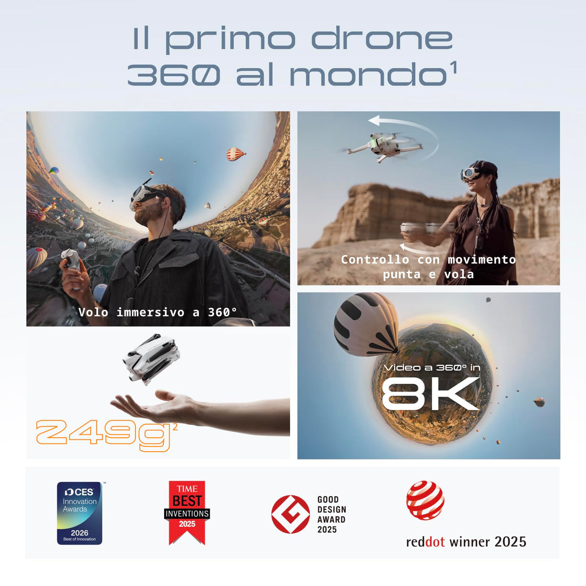 Antigravity A1 Explorer Bundle 8K 360 video with seamless stitching.
