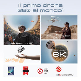 Antigravity A1 Explorer Bundle 8K 360 video with seamless stitching.