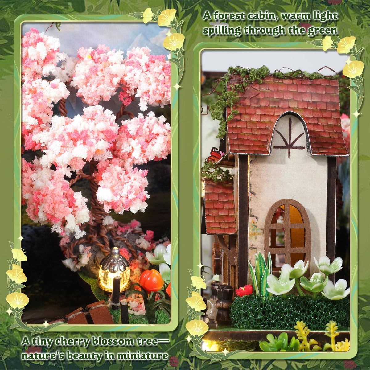 ANTREATU Forest Book Nook Kit step-by-step manual—clear guidance for a smooth build
