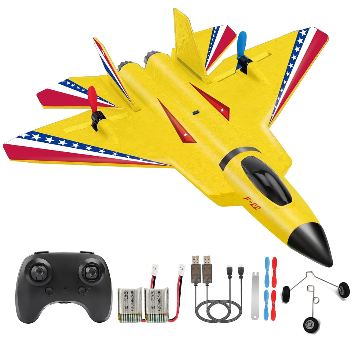 ANTSIR F22 Raptor front view shows gyro-stabilized flight for beginners.