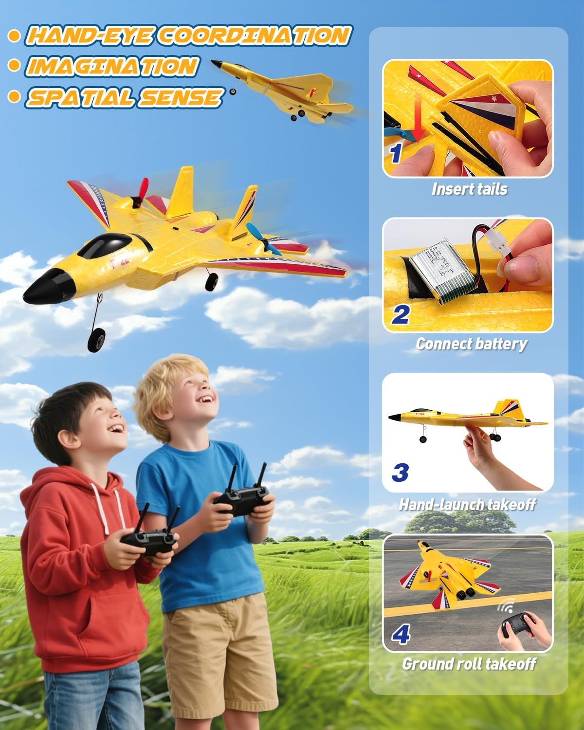 ANTSIR F22 Raptor side-profile highlights durable EPP foam.