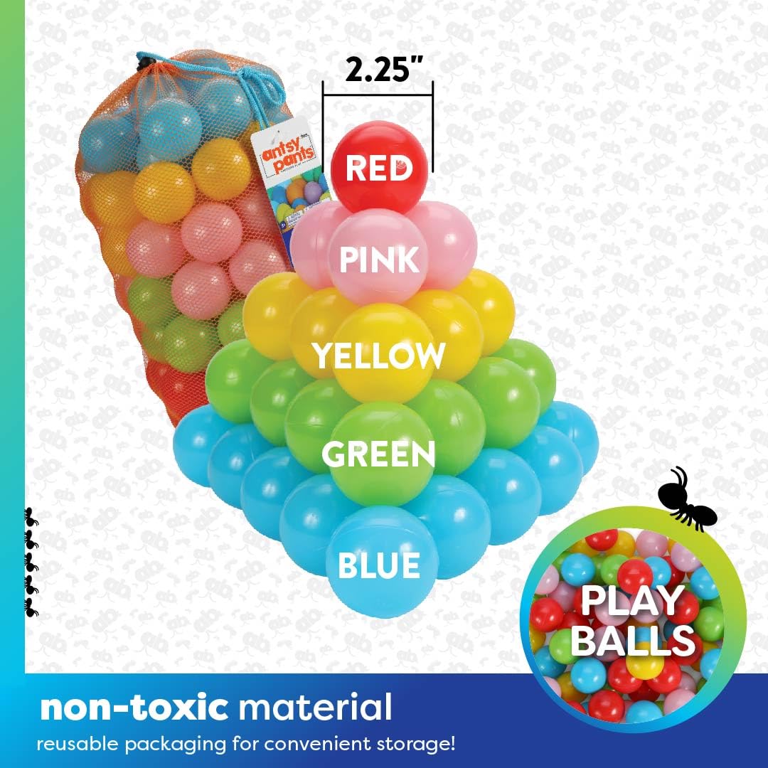 Antsy Pants Ball Pit Balls are lightweight and easy to handle during active play.