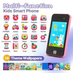 ANTUMKDS Kids Smart Phone dual camera enables pretend photos and imaginative play.