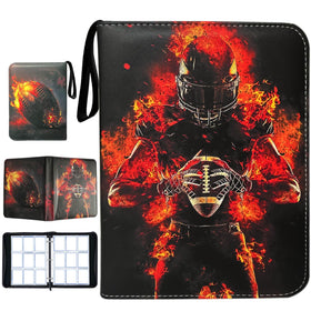Anvoago football card binder cover, durable and portable for on-the-go organization.