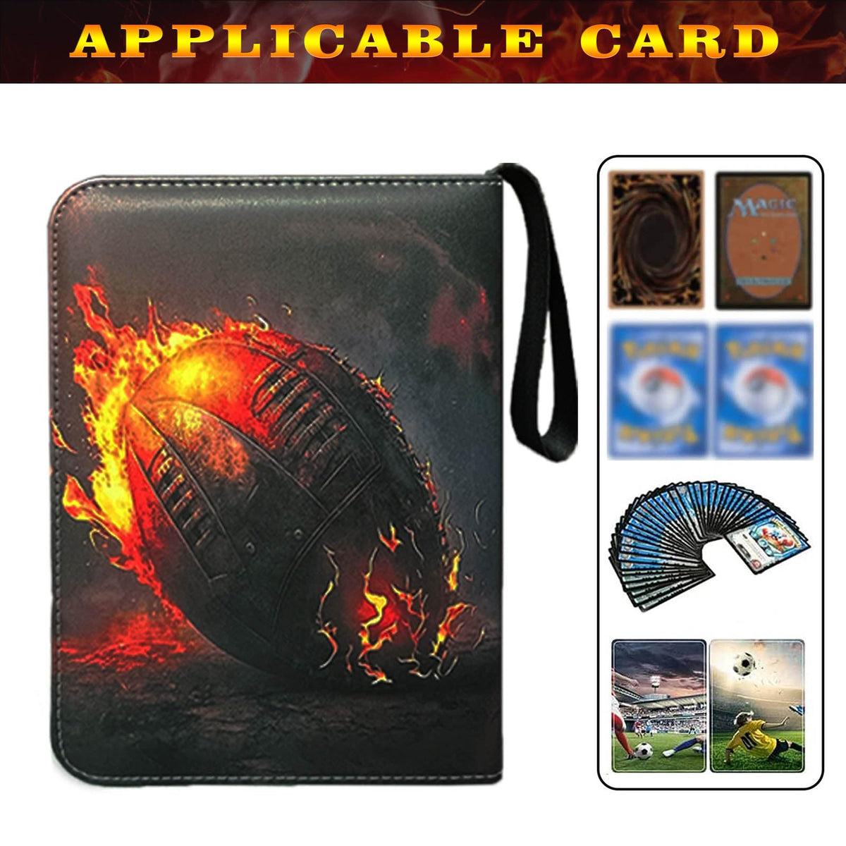 Anvoago football-card sleeves are removable for easy rearrangement.