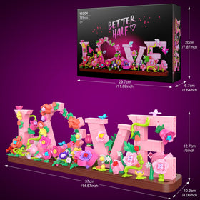 Anvure decorative display on desk or shelf with floral accents.