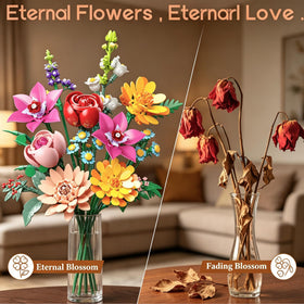 Anvure Flowers Dense Bloom display demonstrates a vibrant bouquet for display