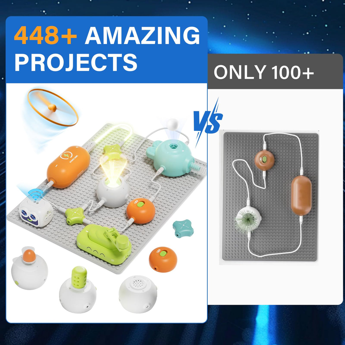 Anyeve science kit flying saucer accessory sparks imaginative circuit play