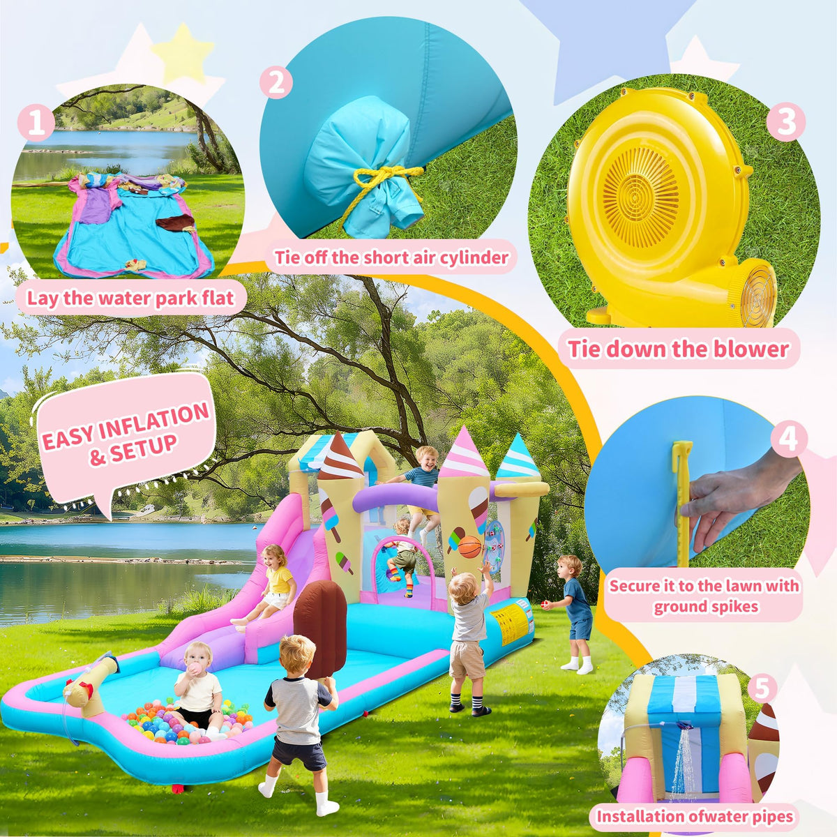 Anypool target game encourages aiming skills in group games.