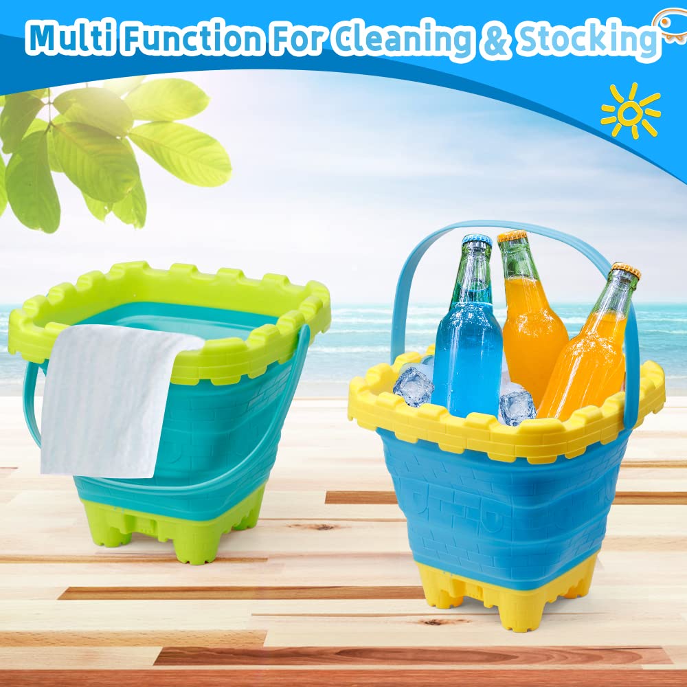 Anzmtosn castle mold beach bucket for imaginative play