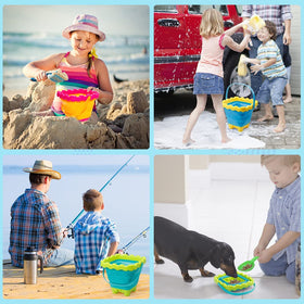Anzmtosn multi-use sand and water bucket for outdoor fun