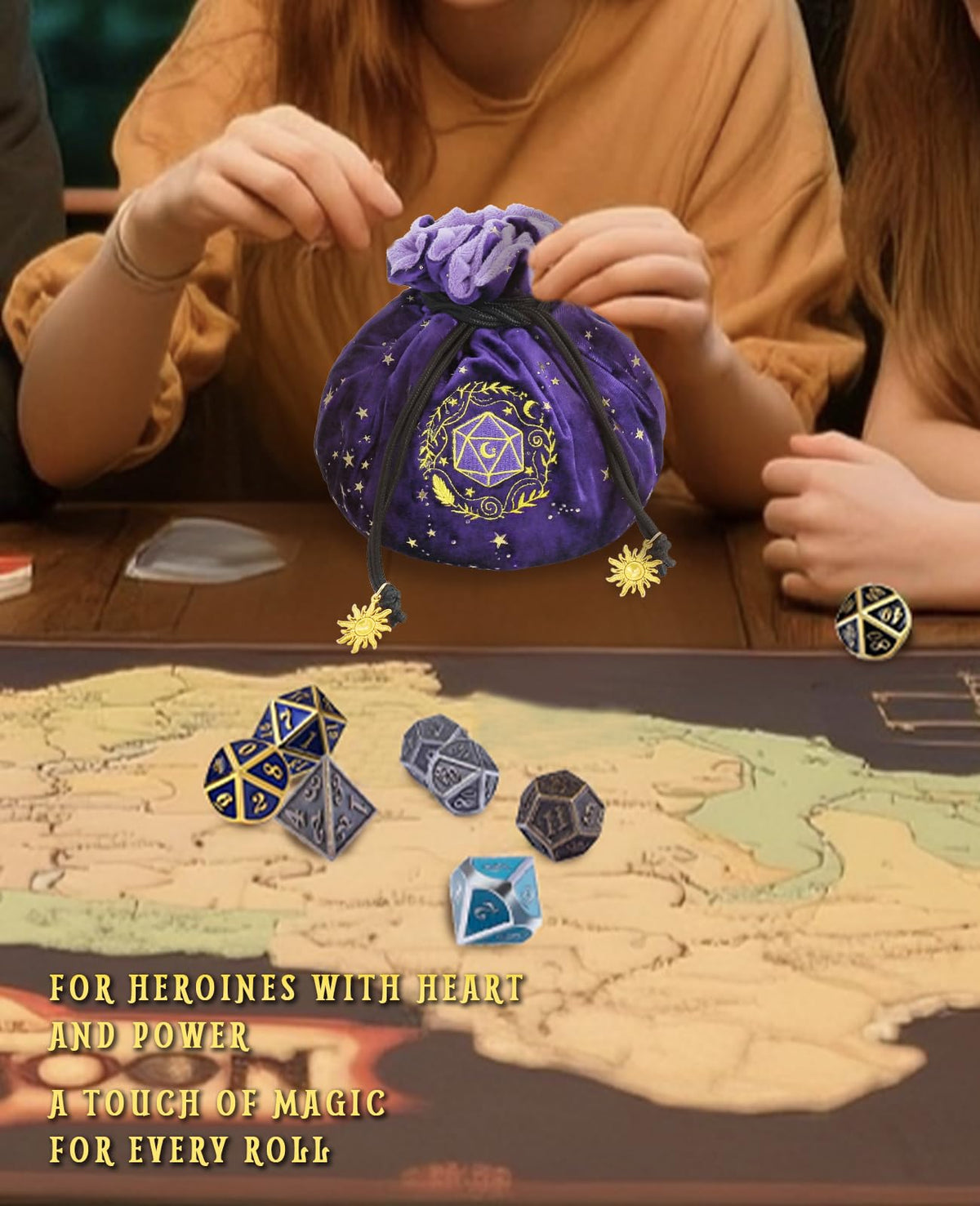 ANZOME dual drawstring closure ensures secure travel to game nights