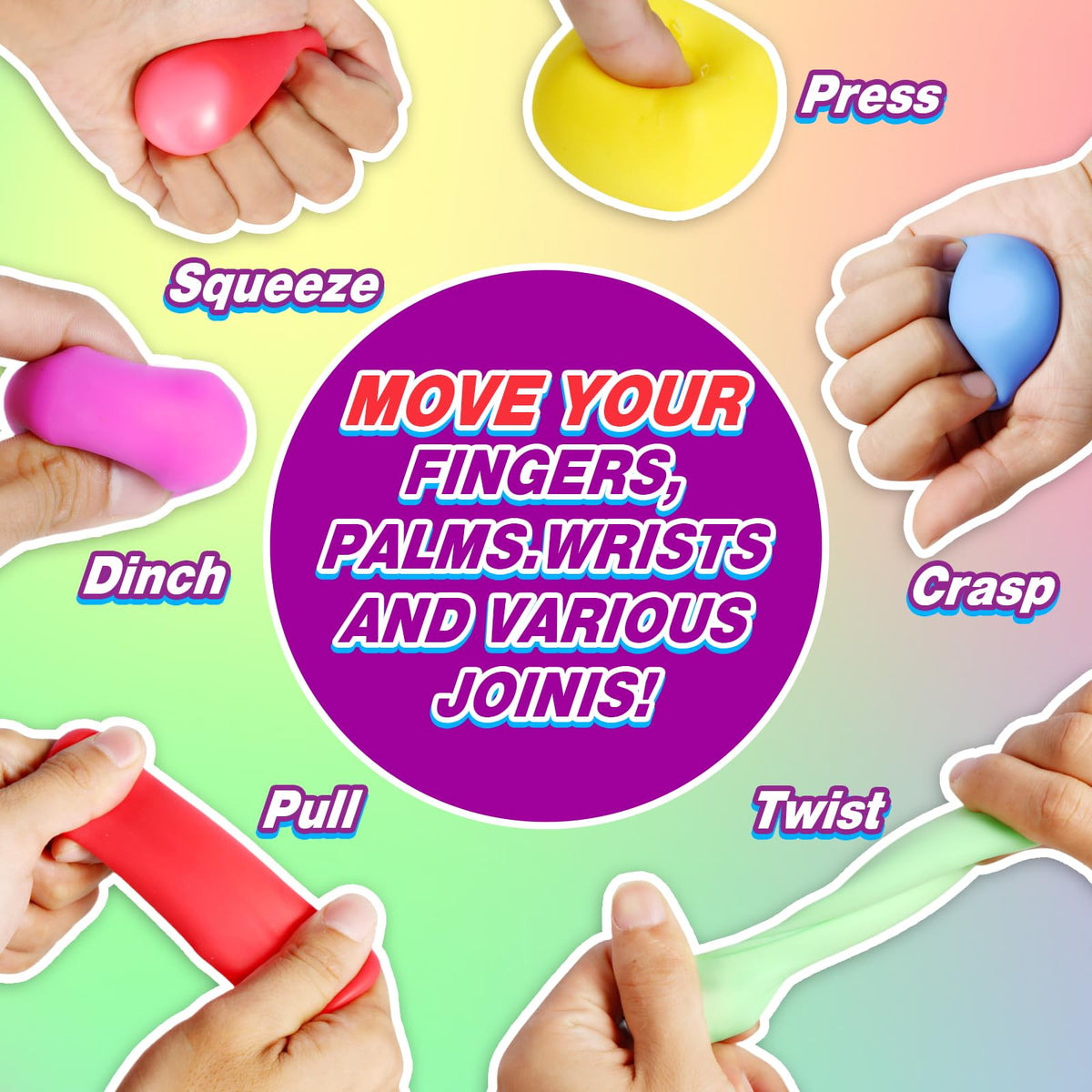 anztqiuu colorful stress cubes collection boosts sensory engagement