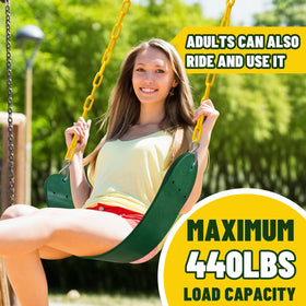 AOBOTE sturdy metal S-hooks connect EVA seat for durability