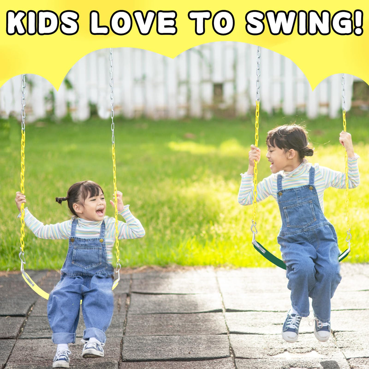 AOBOTE easy-install swing with simple hanging points.