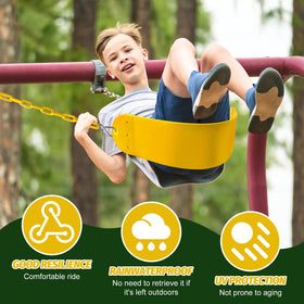AOBOTE swing supports up to 440 pounds for mixed-age use.