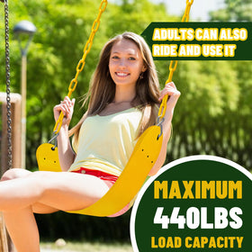 AOBOTE swing seat dimensions 24x5.7 inches for versatile use.