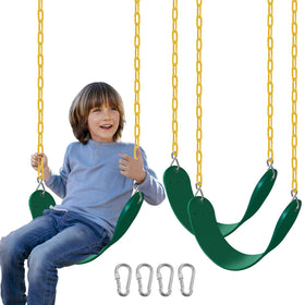 AOBOTE swings set 2-pack in backyard for kids and adults