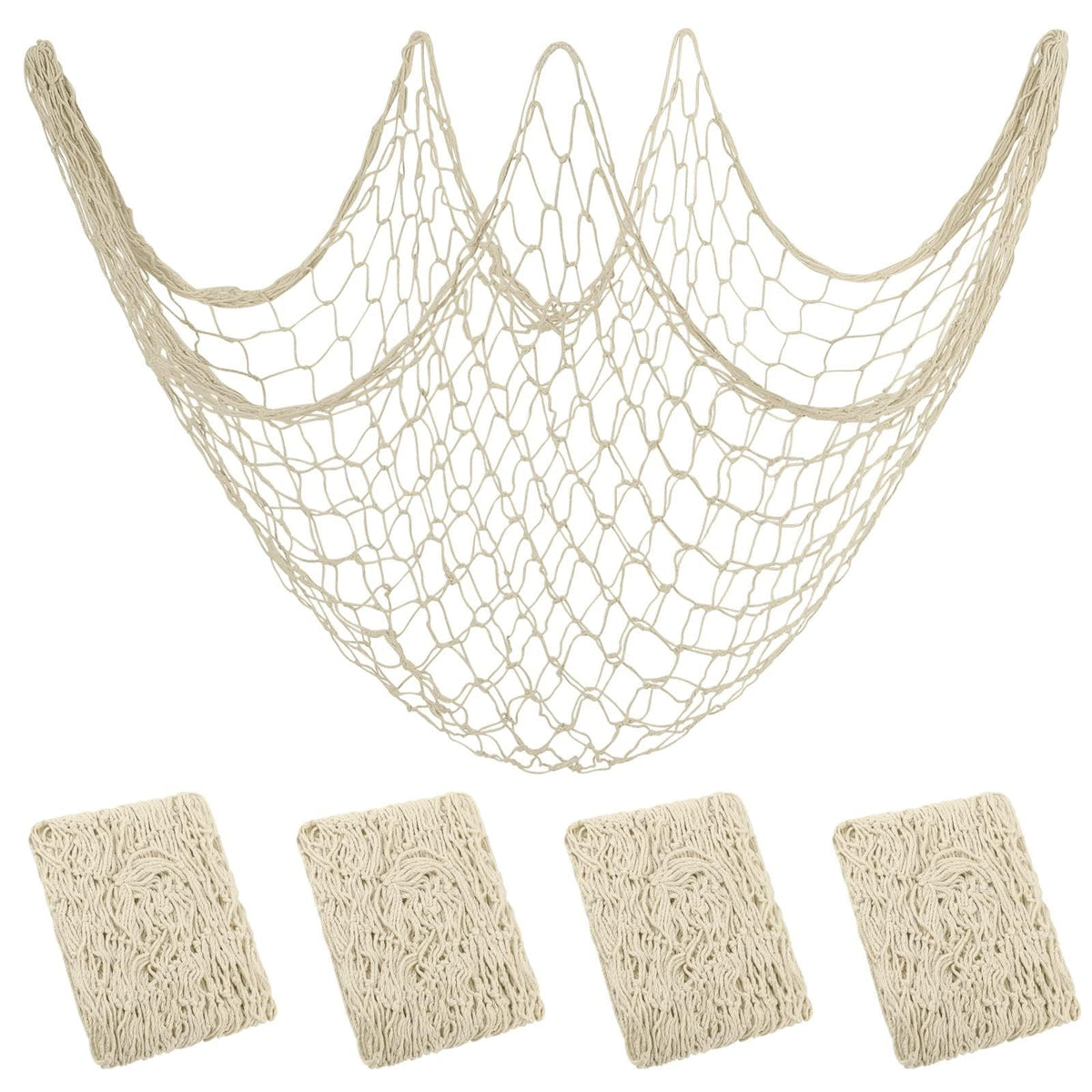 Aodaer fish net decor wall-hanging adds coastal charm to any room.