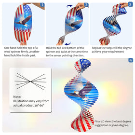 Aoedelyart Eagle Wind Spinner Hanging Hook – smooth rotation in any breeze.