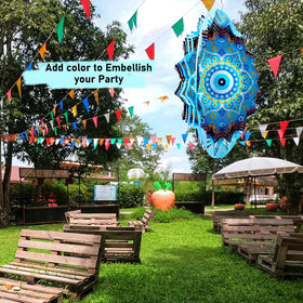Aoedelyart wind spinner 360-degree rotation creates captivating visual movement.