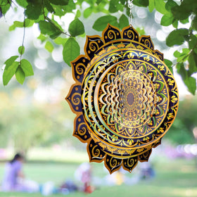 Aoedelyart rich gold wind spinner dusk reflection enhancing outdoor charm