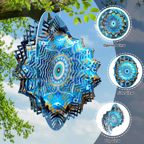 Aoedelyart wind spinner stainless steel construction promises durability.