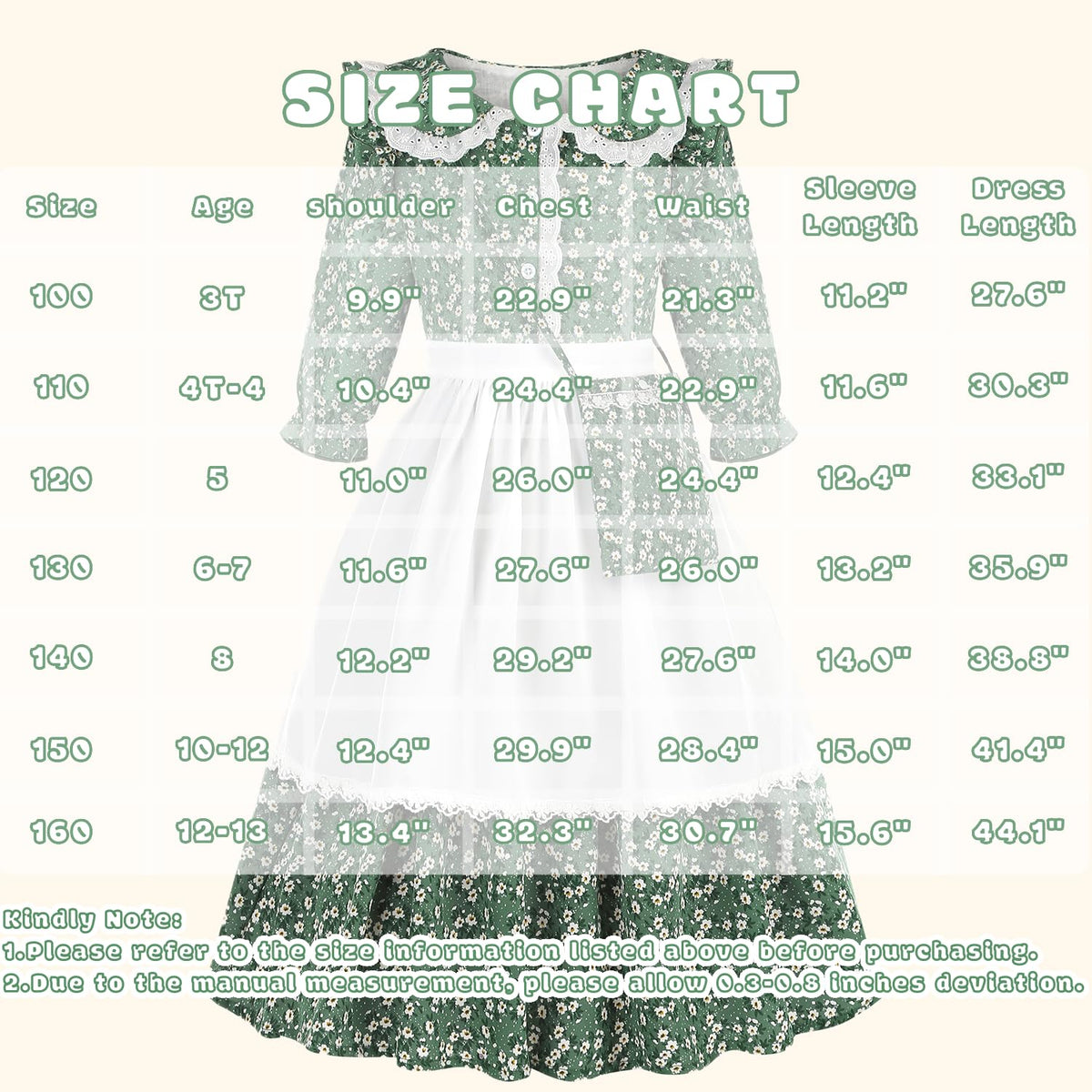 Aoiviss Girls Pioneer Dress lace collar closeup emphasizing elegant touch and authentic style.