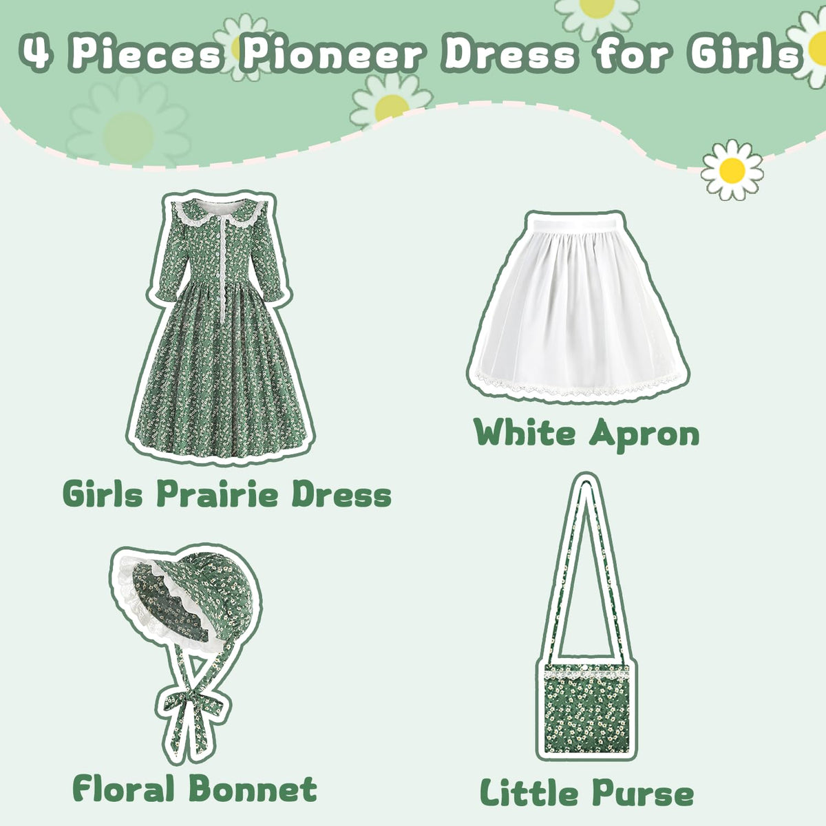 Aoiviss Pioneer Dress front view highlighting elastic cuffs and button closure.