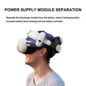 Aokcsha BOBOVR B100 12000mAh headband compatibility extends battery life