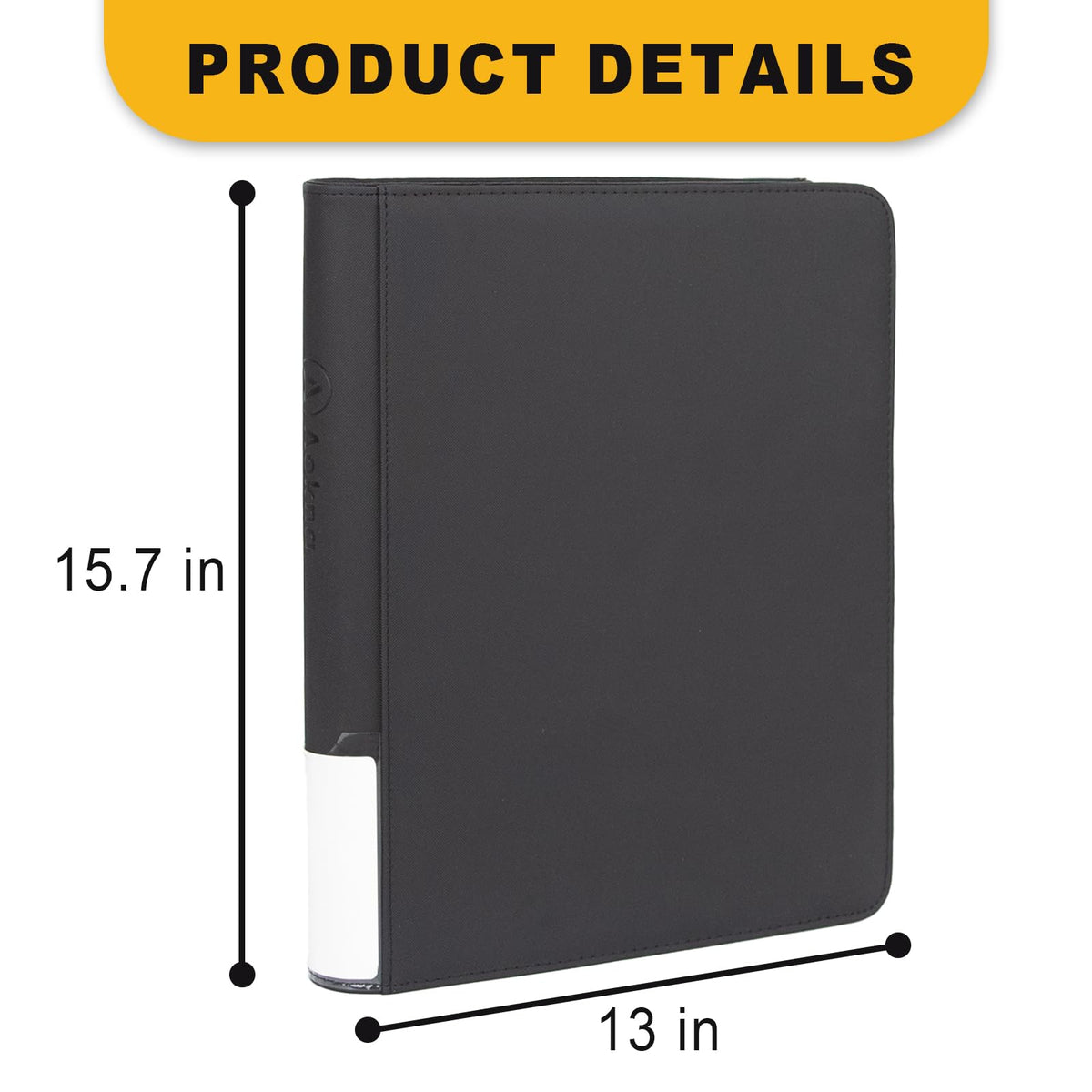 Aokna Toploader Binder side-loading pockets simplify card insertion and prevent slips