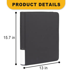 Aokna Toploader Binder side-loading pockets simplify card insertion and prevent slips