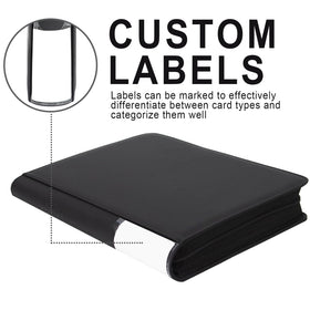 Aokna Toploader Binder is ideal for 3x4 toploader cards, sports cards, and gaming collections