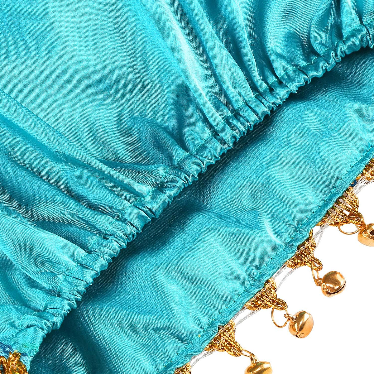 Aolliya Princess Costume back elastic closure enables easy dressing and secure fit.