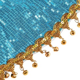 Aolliya Princess Costume back elastic detail demonstrates easy wearing and growing room.