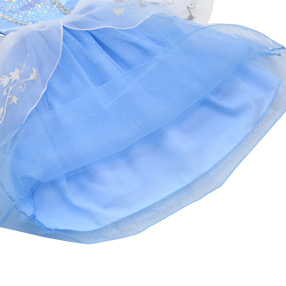 Aolliya blue princess dress on child stage for performances.