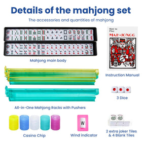 Aomercare dice, wind indicators, and scoring cards included for setup