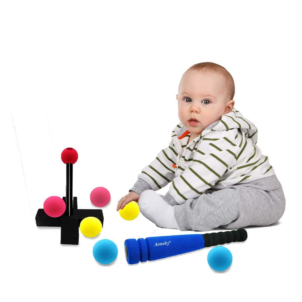 Aoneky blue T-ball set ready for active play