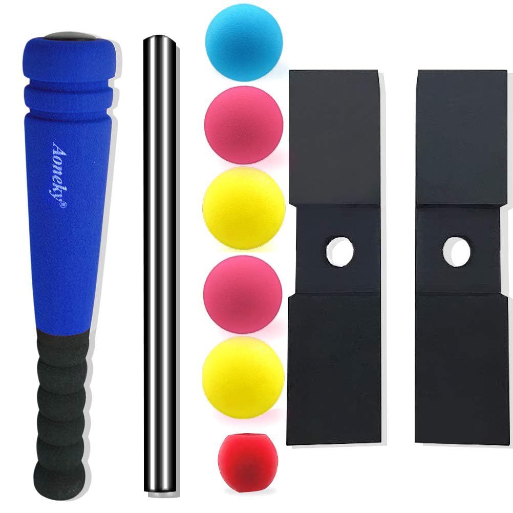 Aoneky foam balls are bright and lightweight for easy batting.
