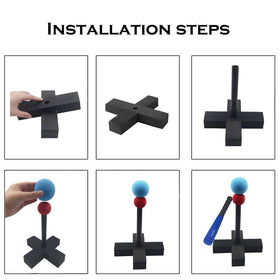 Aoneky T-ball stand with stable base supports confident swings.