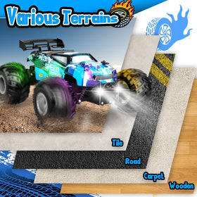 AONEPTR all-terrain truck with dual batteries for longer outdoor sessions.