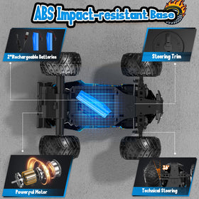 Independent suspension and spring tires handle uneven surfaces smoothly.