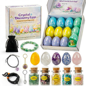 AONTESS Easter eggs reveal gemstone crystals during hunts for curious kids.