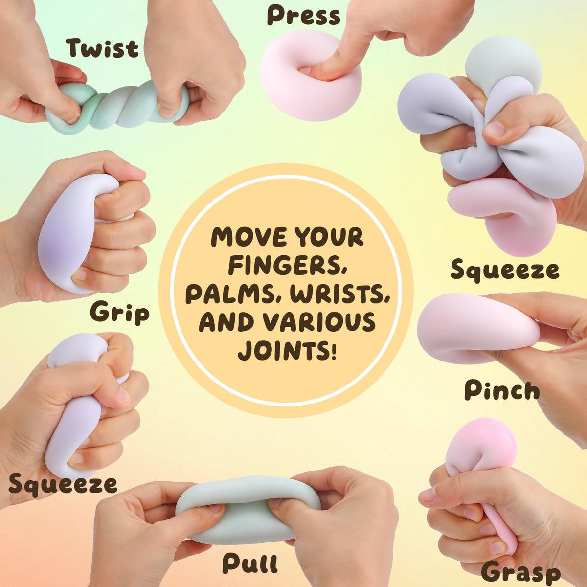 AOONTYEN portable stress ball ideal for on-the-go use