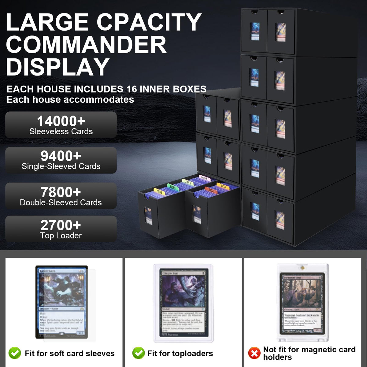 aopule 2700+ top loader storage section side view emphasizes sturdy protection