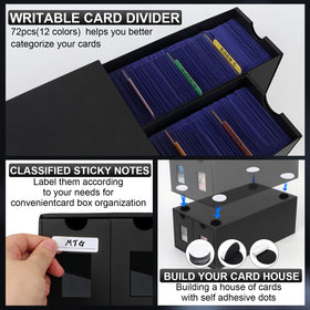 aopule 72 color dividers illustrate clear categorization for quick access